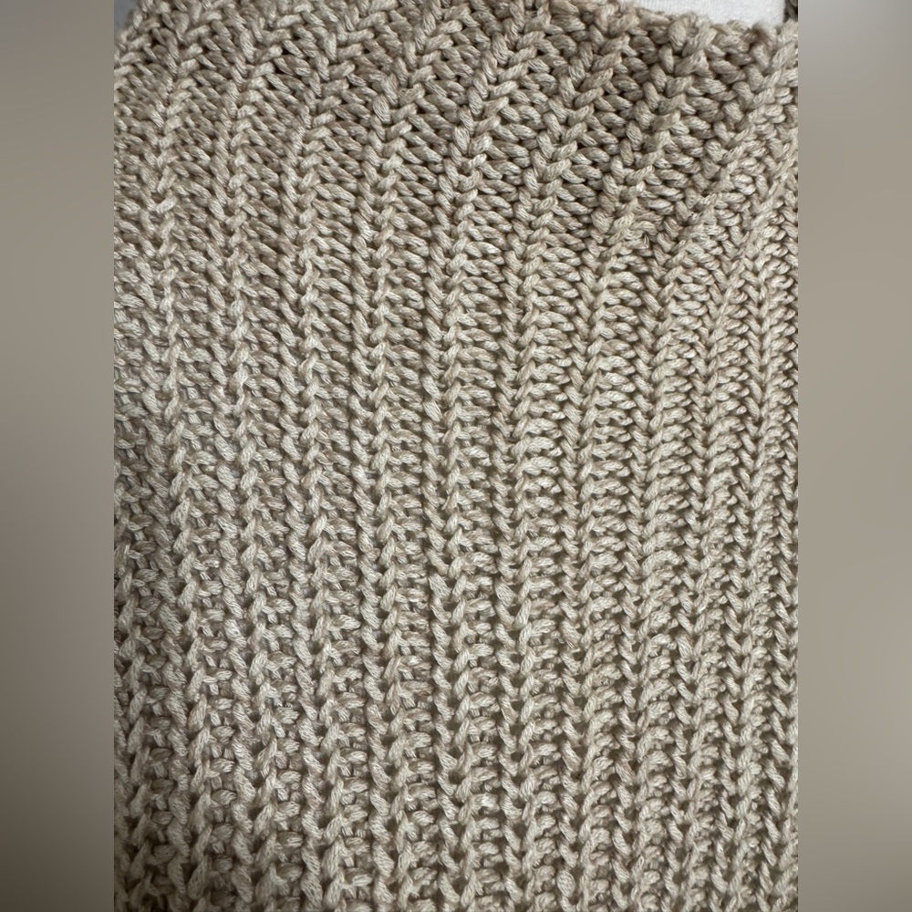 RD Style Women's Beige Sweater with Elbow Patch Detail Size M - Picture 2 of 8